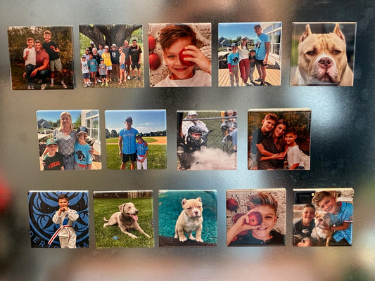 Custom Photo Magnets 8 Pack - 2.5" x 2.5"