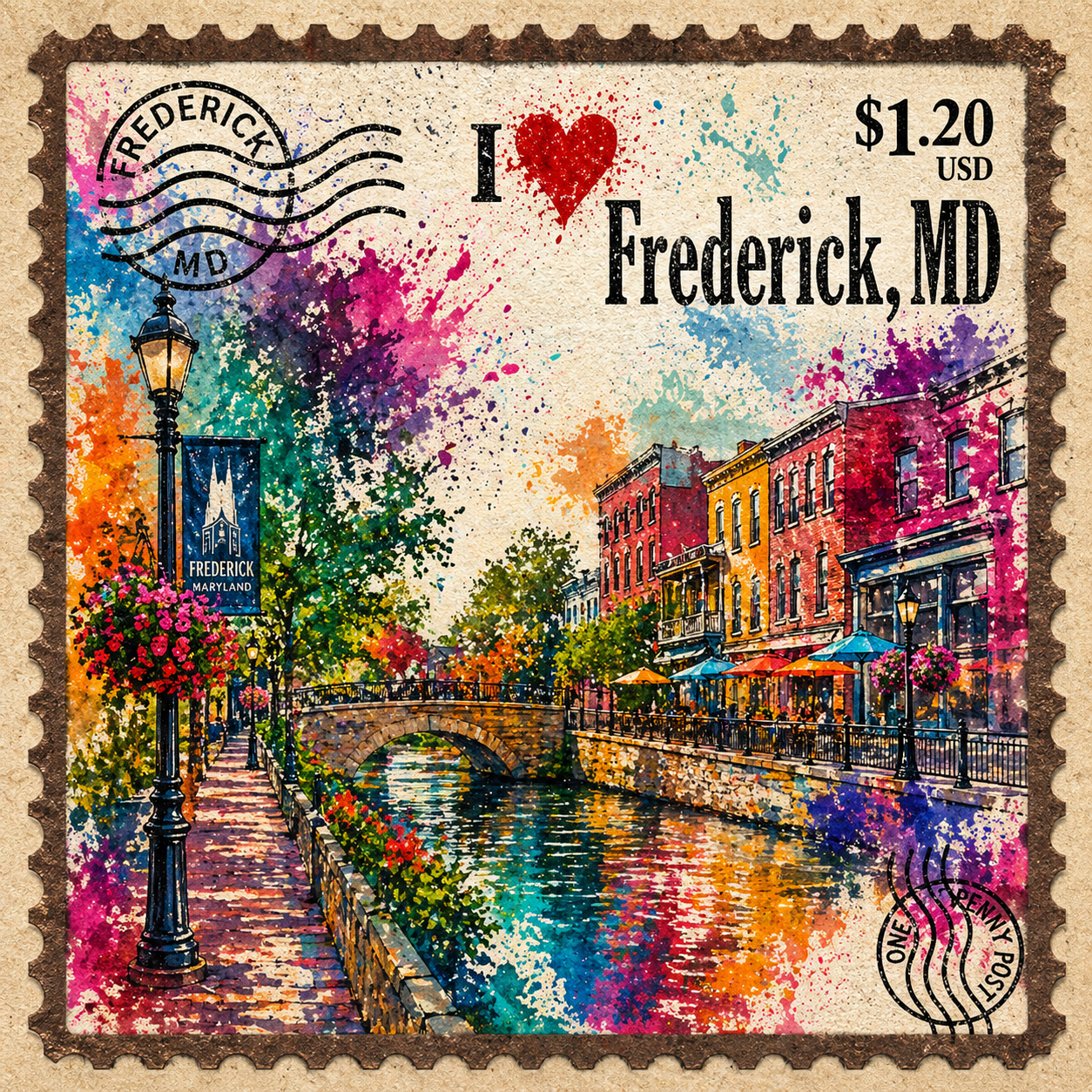 Frederick 6 Pack Magnets - 2.5" x 2.5"
