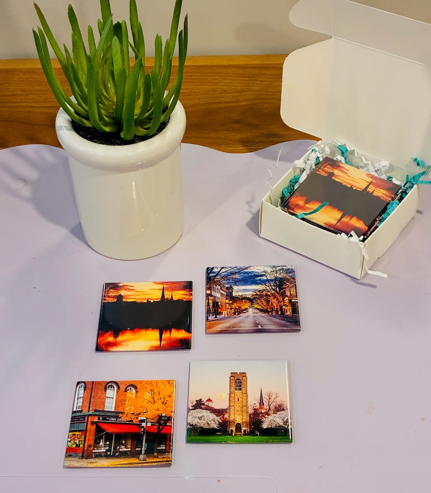 Custom Photo Magnets 4 Pack - 2.5" x 2.5"